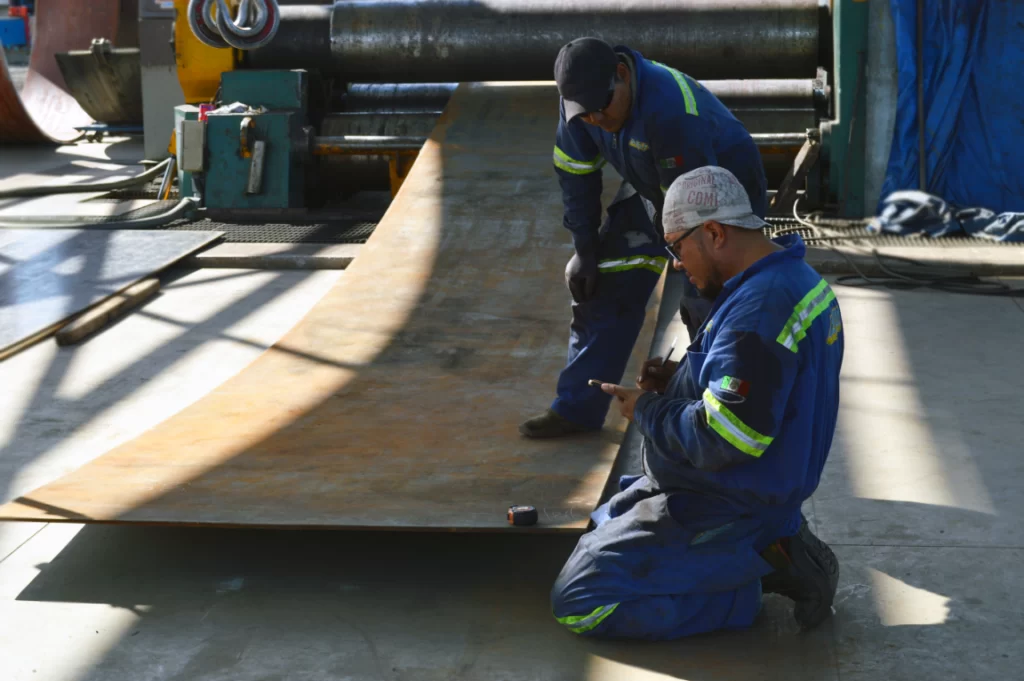 Proceso de rolado de placa